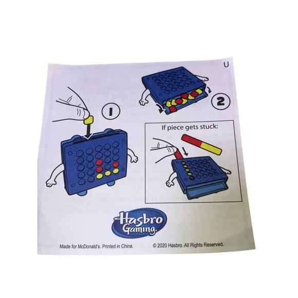 McDonald's Connect Four Miniature Travel Board Game - Picture 5 of 10
